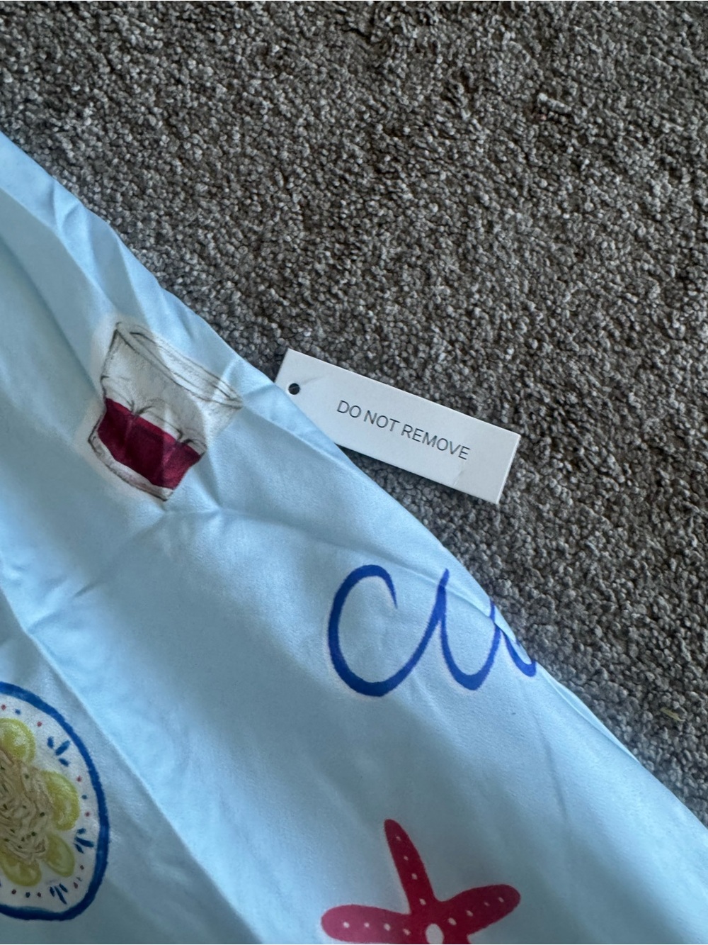 SOLD NWT For Love & Lemons Carla Blue Strapless Printed Satin Maxi Dress Small - Picture 5 of 5